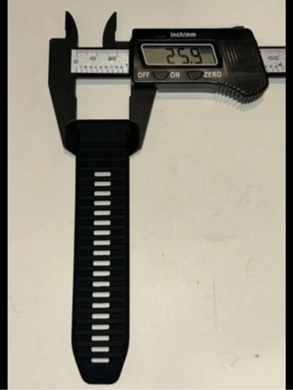 Watch Band 25mm Black Gray Silicone Replacement For Nixon 51-30 Strap Garmin